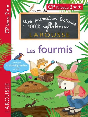 cover image of 1eres lectures 100 % syllabiques larousse--Les fourmis